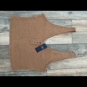 Abercrombie and Fitch Waffle Knit Tank Top Sz Large